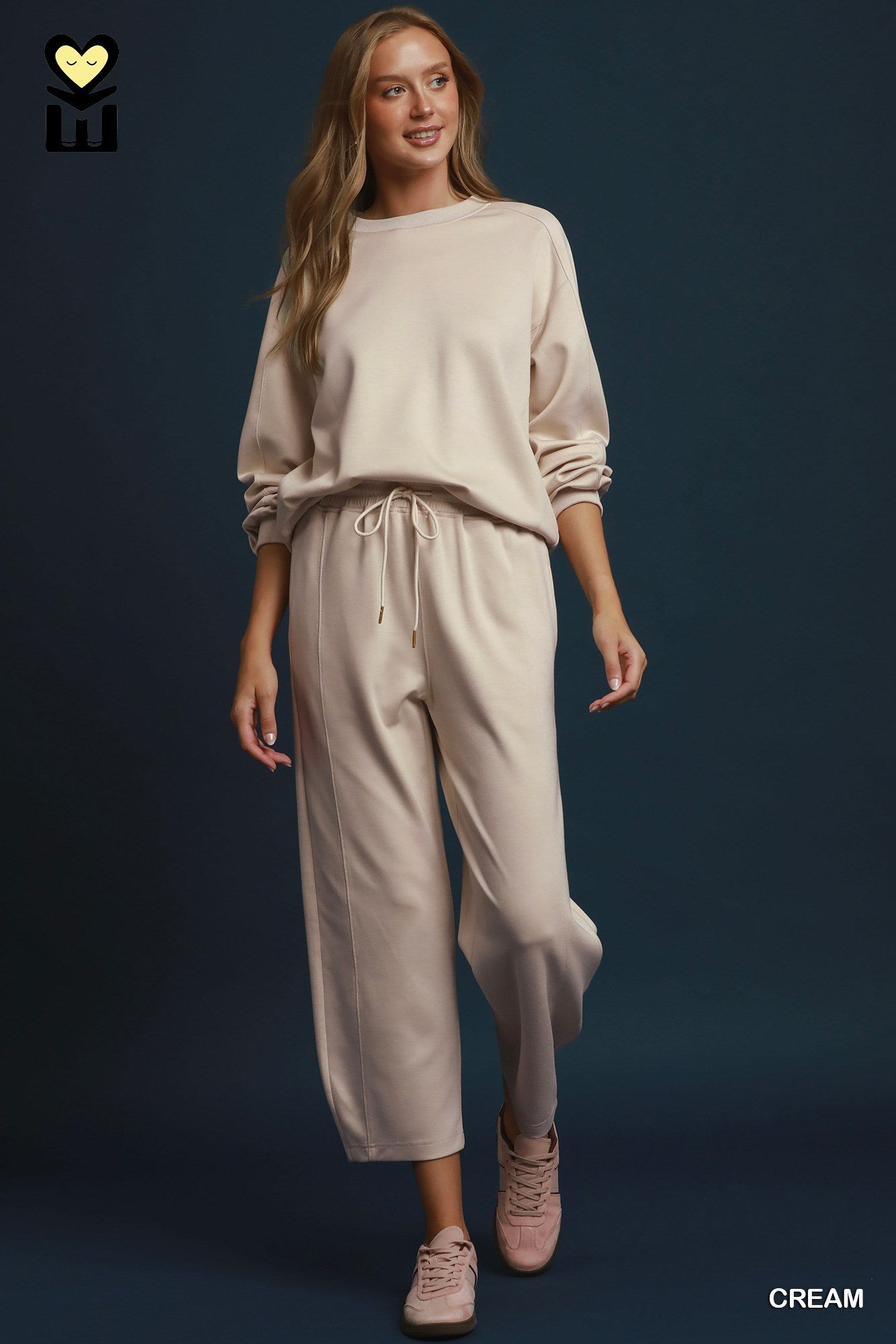 MOHMe by Umgee LUXEKNIT Long Sleeve Crewneck Pullover