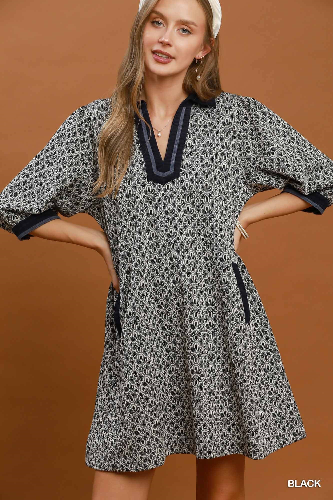 Umgee Jacquard Dress