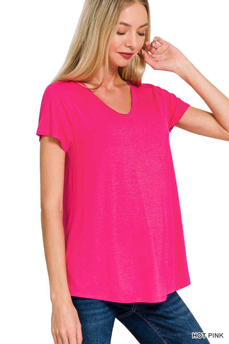Zenana Every Day V neck T-Shirt