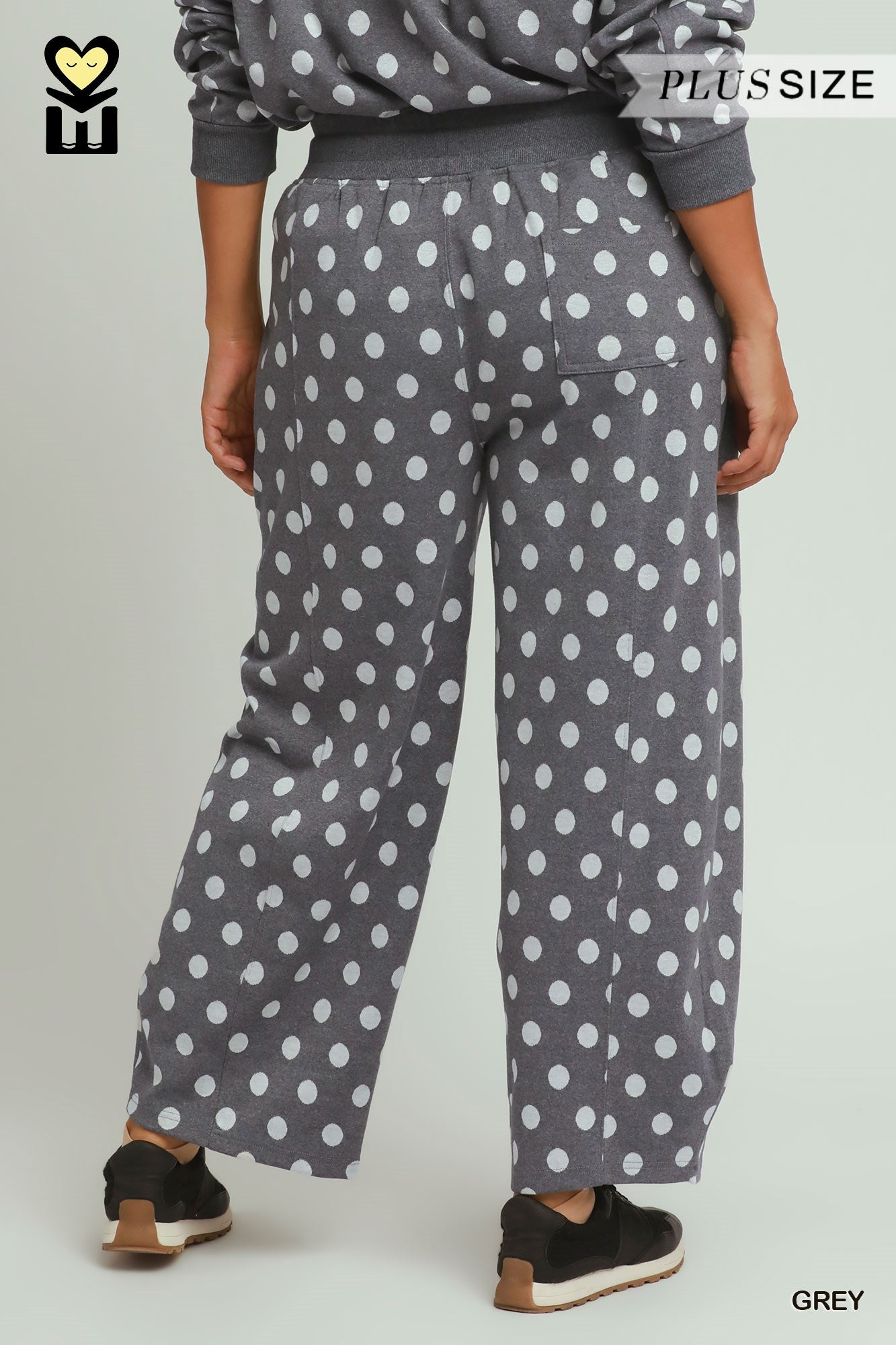 MOHMe by Umgee Polka Dot Barrel Pants - Curvy & Confident