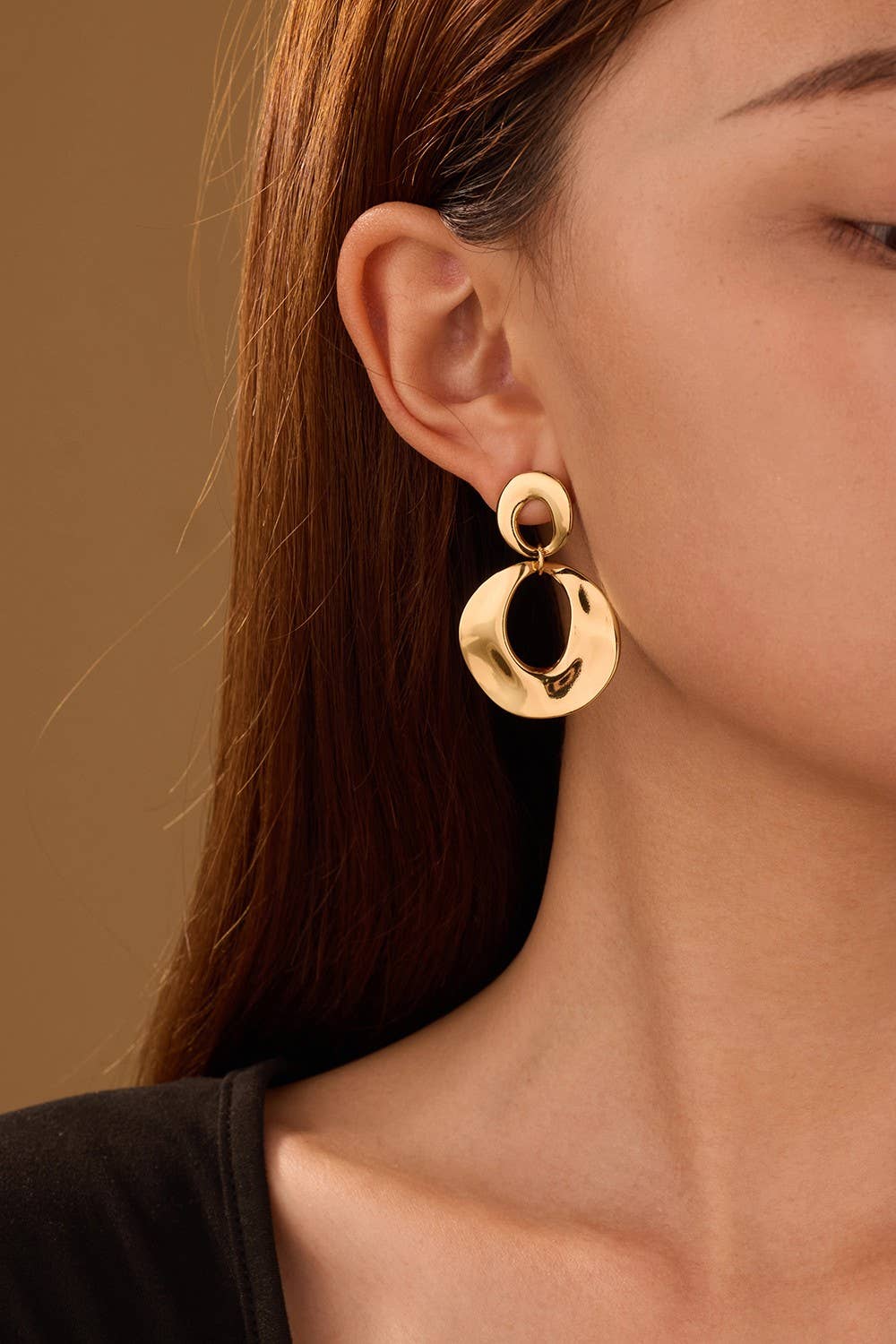 18K Stainless Steel Tarnish Free Drop Earrings | 40E497