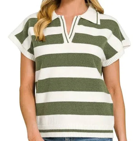 Zenana Striped Sweater