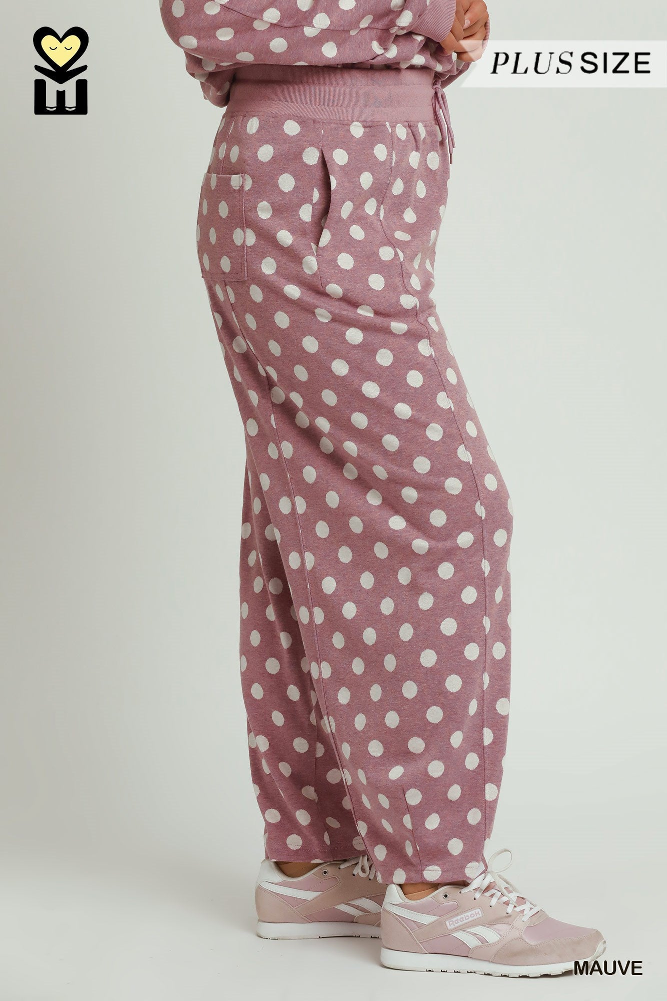 MOHMe by Umgee Polka Dot Barrel Pants - Curvy & Confident