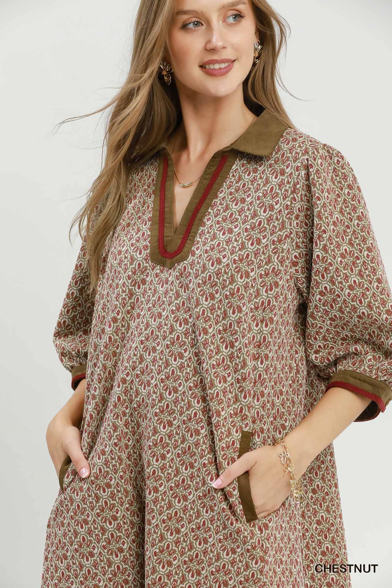 Umgee Jacquard Dress