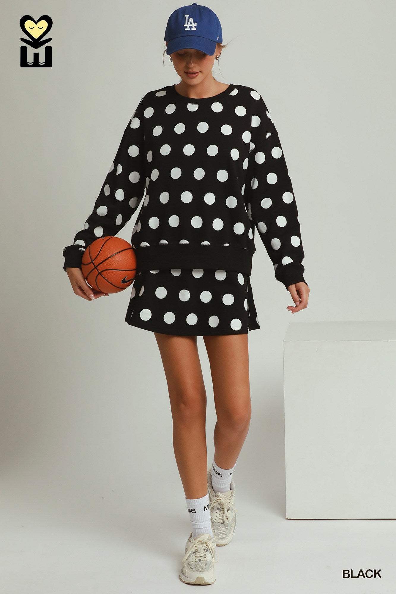 MOHMe by Umgee Polka Dot Sky Pullover