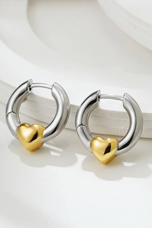 18K Stainless Steel Tarnish Free Waterproof Hoop | 40E372