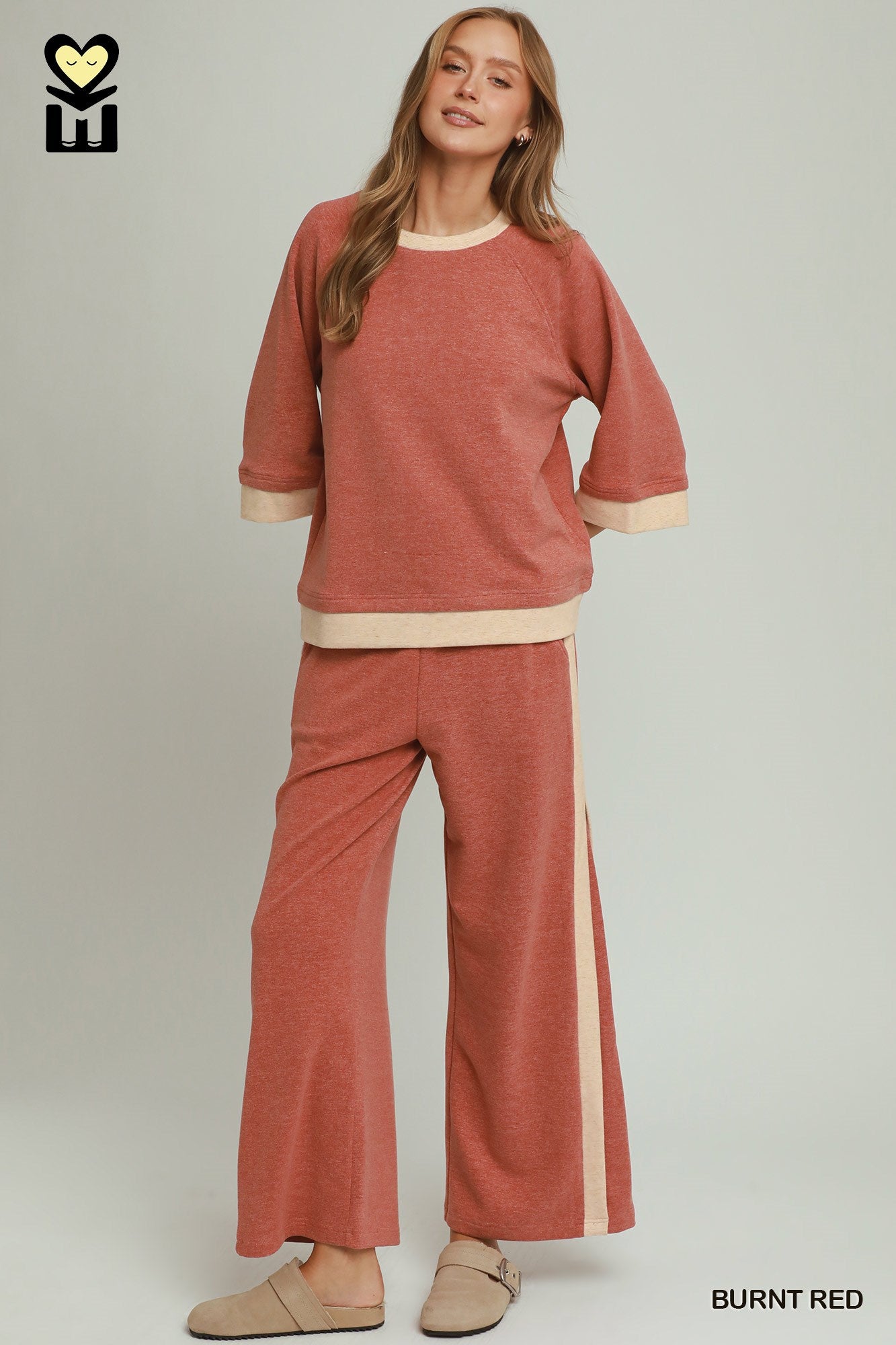 MOHMe by Umgee DreamPlush Contrast Raglan Sleeve Top