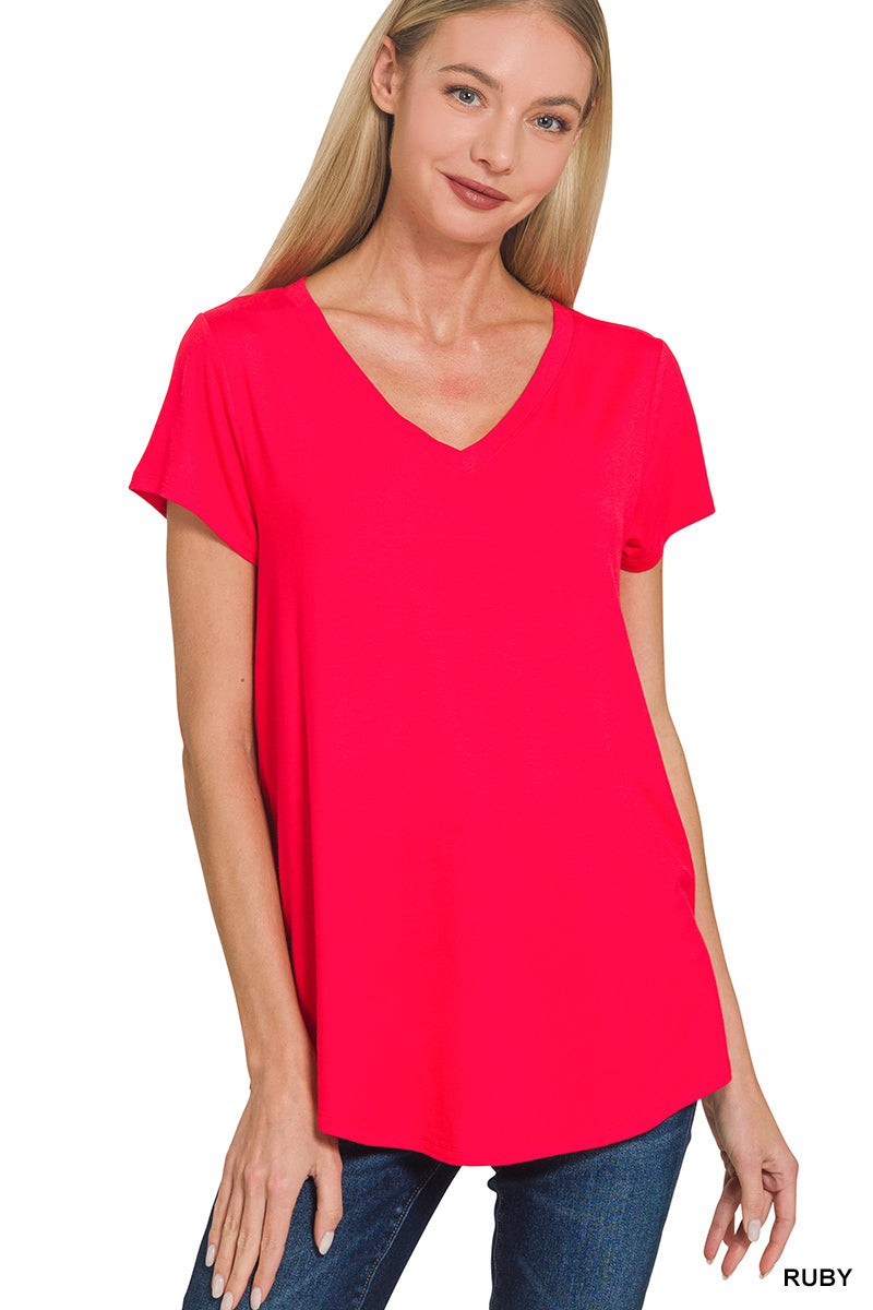 Zenana Every Day V neck T-Shirt