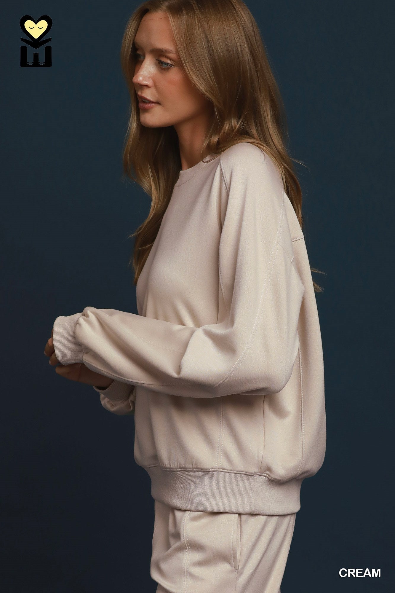 MOHMe by Umgee LUXEKNIT Long Sleeve Crewneck Pullover
