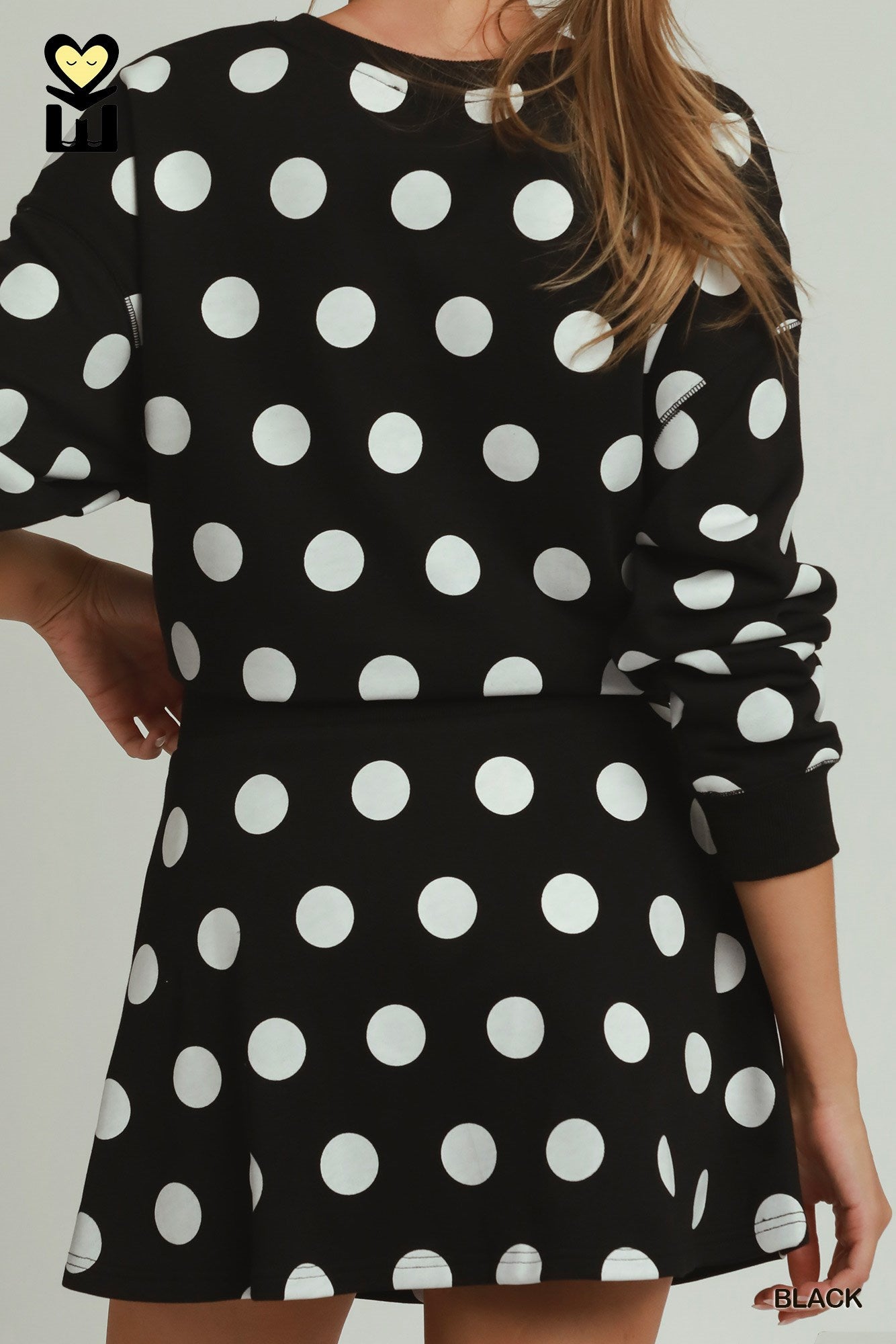 MOHMe by Umgee Polka Dot Sky Pullover