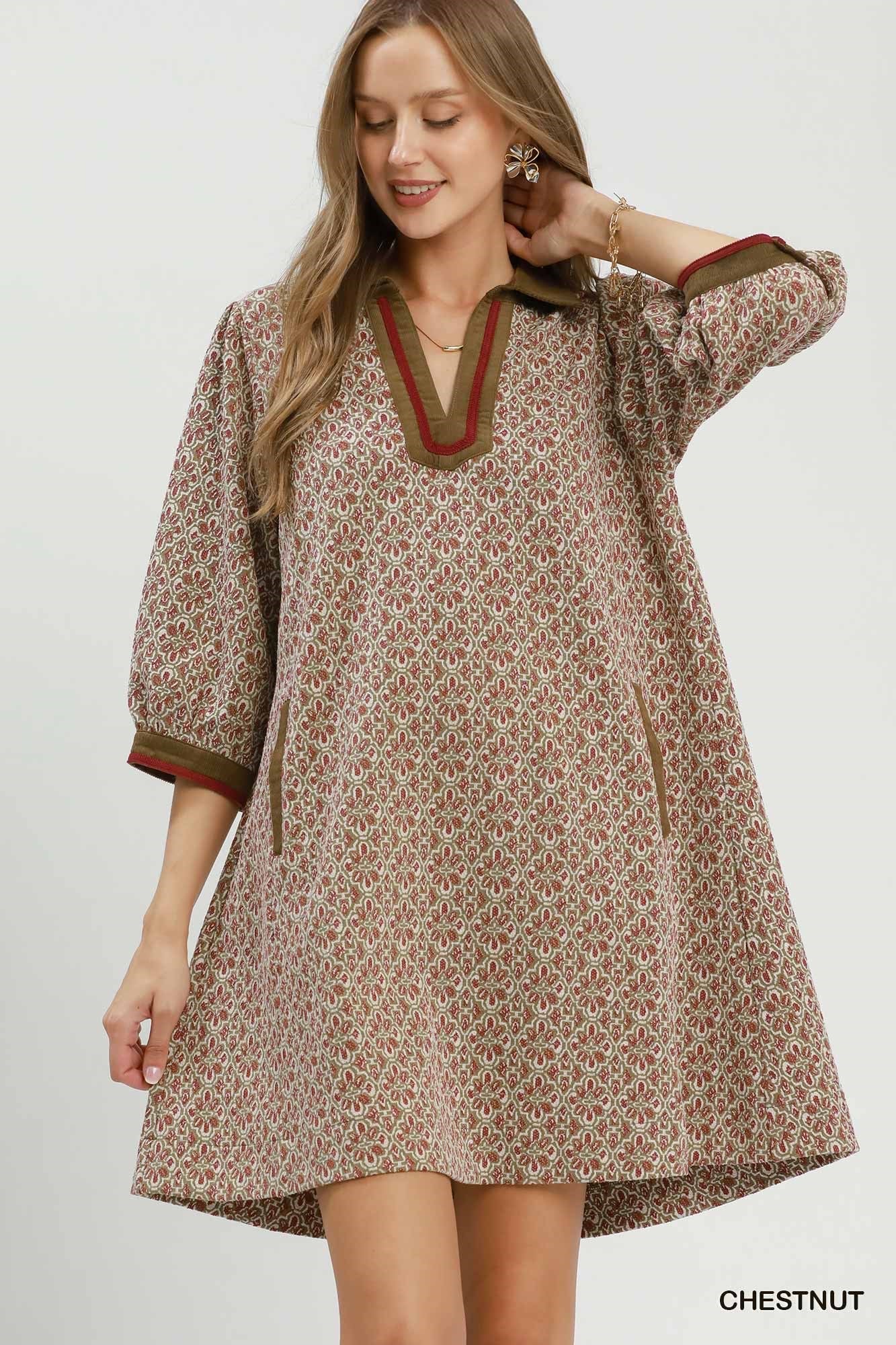 Umgee Jacquard Dress