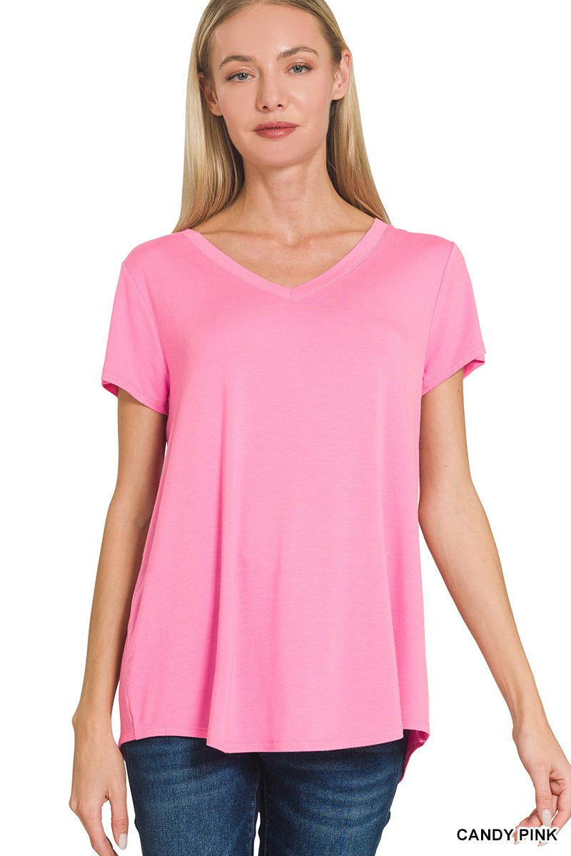 Zenana Every Day V neck T-Shirt
