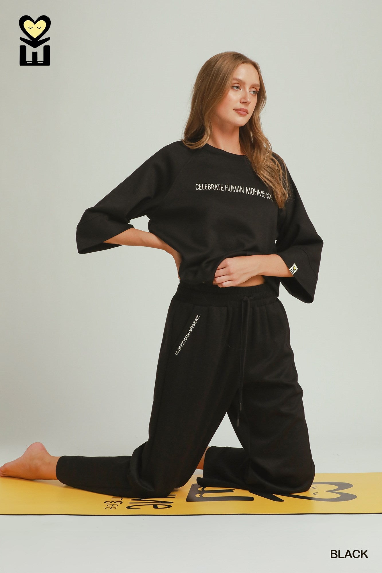 MOHMe by Umgee LUKEKNIT, Ragland Sleeve Top & Drawstring Pants