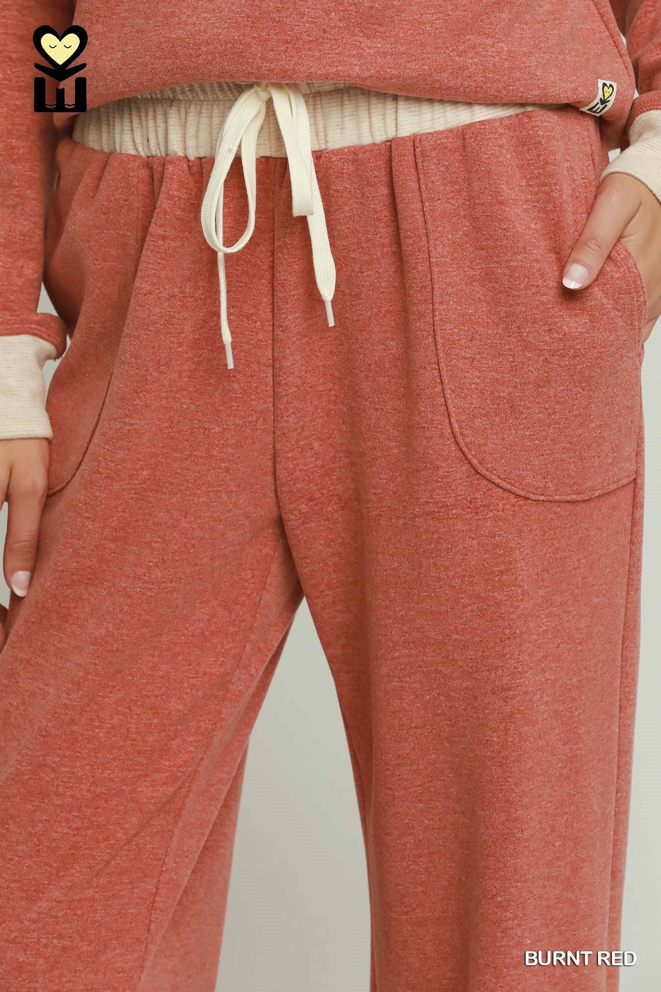 MOHMe by Umgee DreamPlush Fleece Contrast Jogger